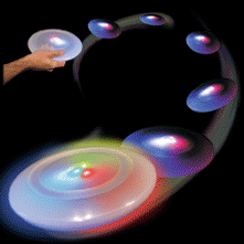 Flying disk, led frisbee