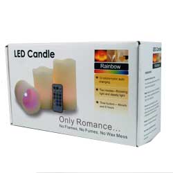 Du erhältst 3 LED Kerzen pro Verpackung Die LED Kerzen werden im 3er Set geliefert.