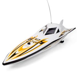 Mini RC speedboat Mini speedboat, scheur door de sloten en grachten met deze gave RC speedboat