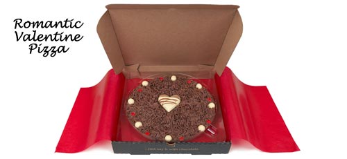 Romantic Valentine Chocolate Pizza