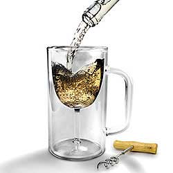 Pint shaped wineglass