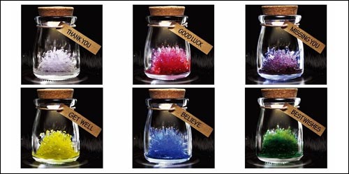 Das LED Wish Jar ist in 6 verschiedenen Ausführungen erhältlich! Das LED Wish Jar ist in 6 unterschiedlichen Farben mit jeweils einer anderen Botschaft erhältlich.