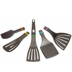 5 verschillende spatels in 1 Quirky click 'n cook handige keukenspatels