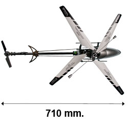 71 centimer lang - de grootste RC Helikopter