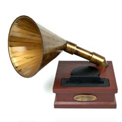 Gramm-i-Phone grammophone voor je iPhone
