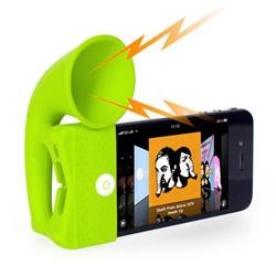 iHorn | iPhone St&auml;nder mit Verst&auml;rkerfunktion