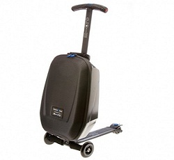 Met deze handbagage koffer met step gaat het reizen een stuk sneller