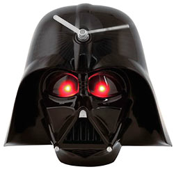 Die Darth Vader Uhr ist eine coole 3D Wanduhr in Form des Helms des Sith Lords.
