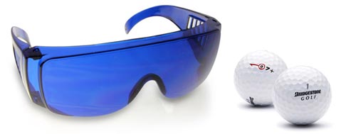 Golf Ball Finder Brille Mit der Golfball Finder Brille kannst du ganz leicht verloren gegangene Golfbälle aufspüren.