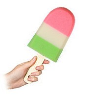 Ijslolly Douche Spons | MegaGadgets Een spons in de vorm van een ijslolly