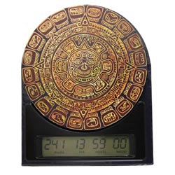 Die Maya Countdown Uhr zeigt dir wie viel Zeit du noch bis zum Weltuntergang hast.