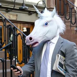 Einhorn Maske ist eine lustige Tiermaske