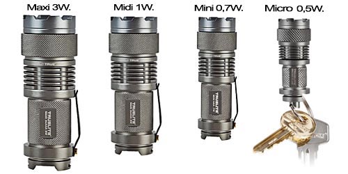 Zaklampen van True Utility. 3 varianten