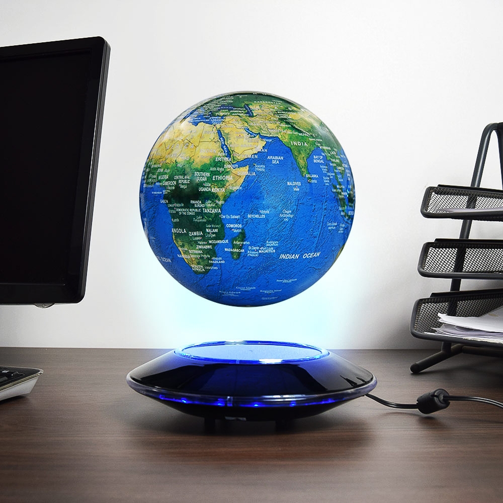 Zwevende Wereldbol met LED verlichting Levitating globe