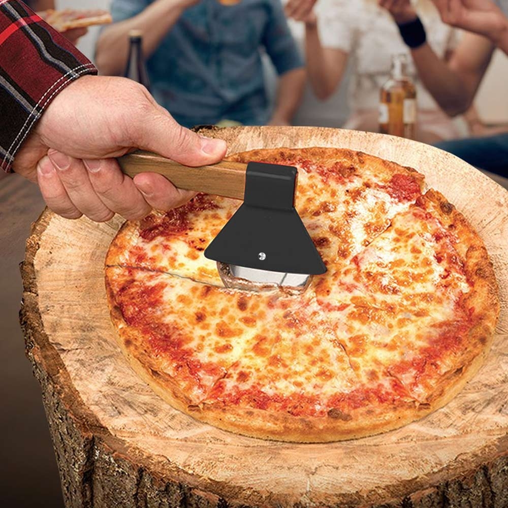 Hakbijl Pizzasnijder Snijdt als een Pro Compact Zwart Keuken Gadget Efficiënte Pizza Cutter voor Thuisgebruik