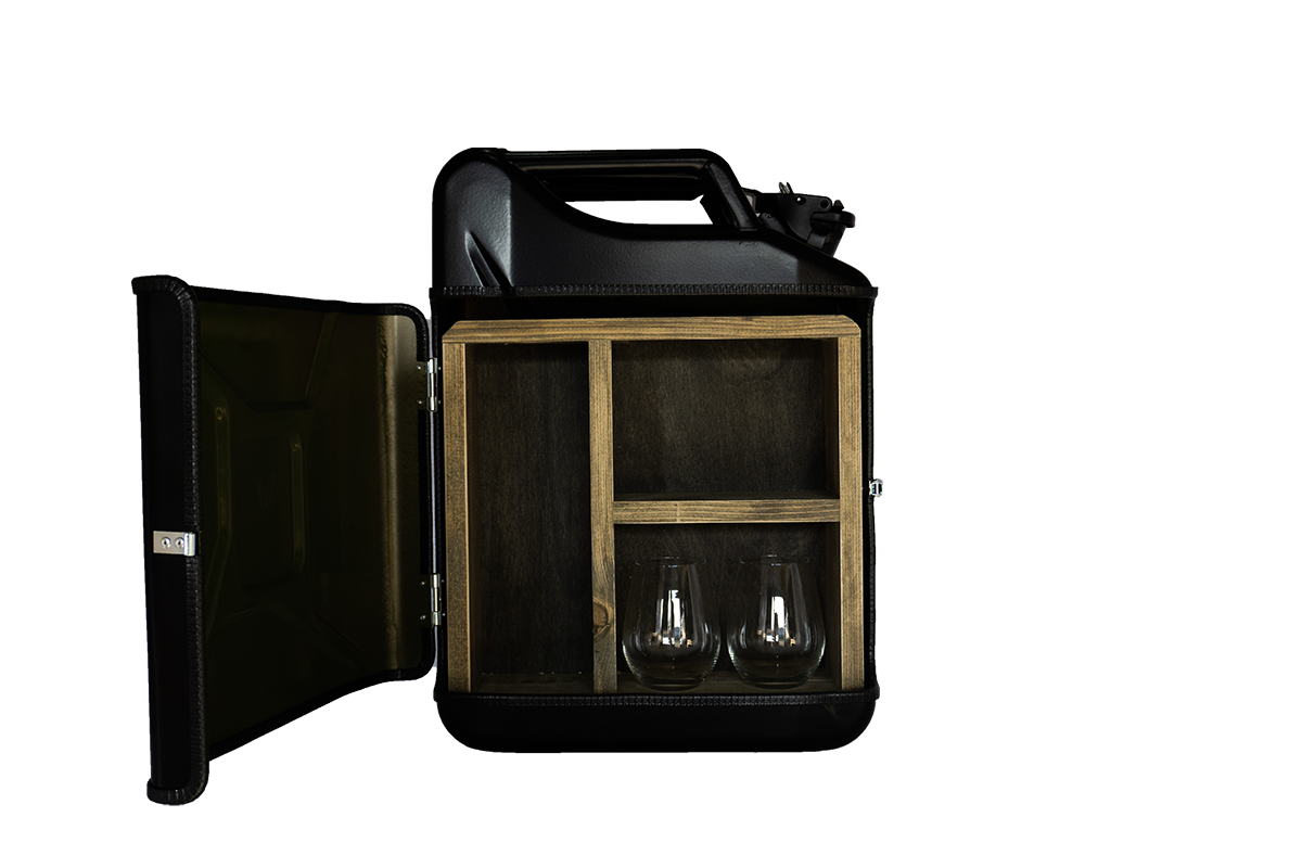 Jerrycan Bar Gin Zwart Leuk voor in de mancave Uniek en Stijlvol Perfect voor de ginliefhebbers Exclusief drank