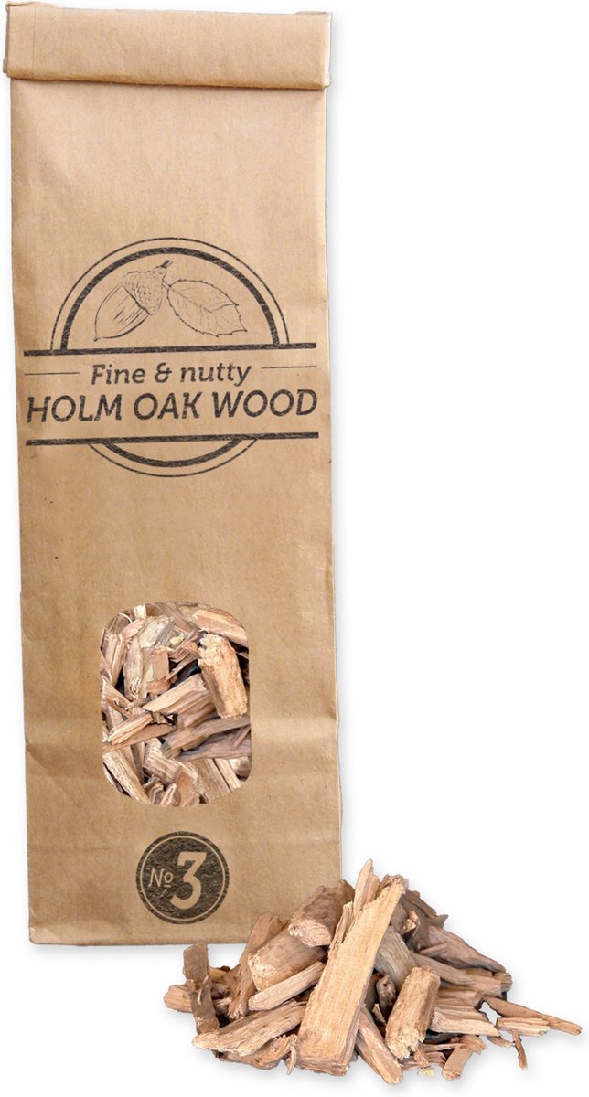 SOW Steeneikhout Rookchips Nr3 - Diepe Rooksmaak - Handige Verpakking - 500 ml