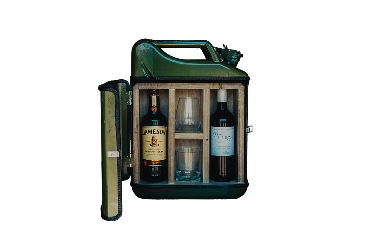 Jerrycan His Hers Bar Groen Uniek geschenkidee Praktisch en Stijlvol Ideaal als cadeau