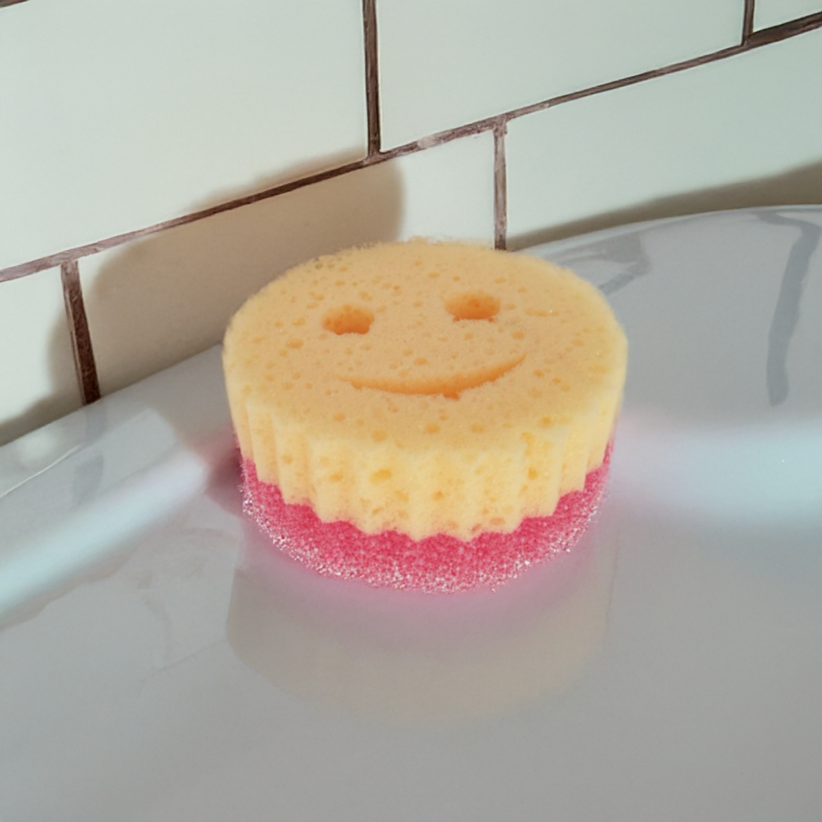 Dubbelzijdige Smile Spons - Zachte en Schurende Kant - Scrub Bobby