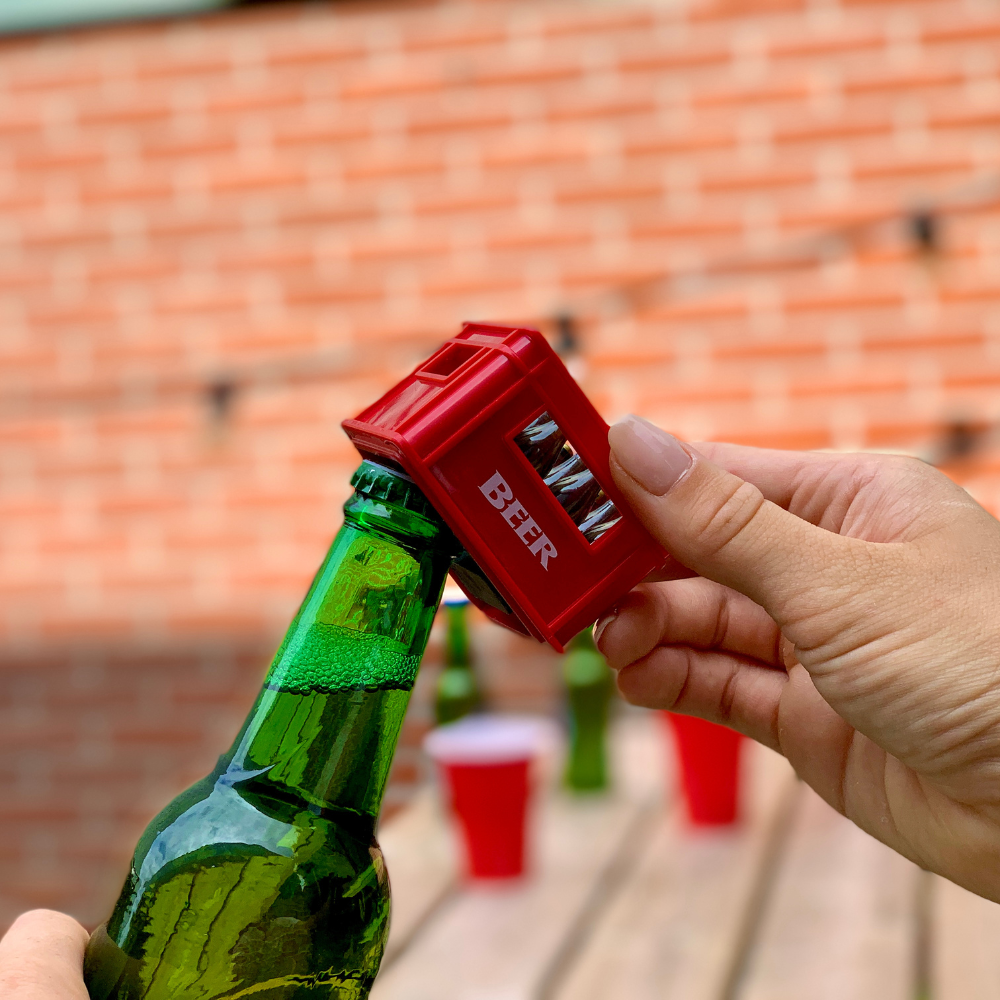 Bottle opener with magnet, Beer Crate-Rood