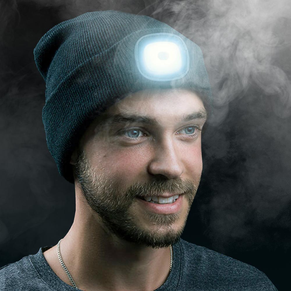 Muts Met Led Verlichting - Beanie - 3 Standen - 15 Branduren - Oplaadbaar - One Size Fits All 