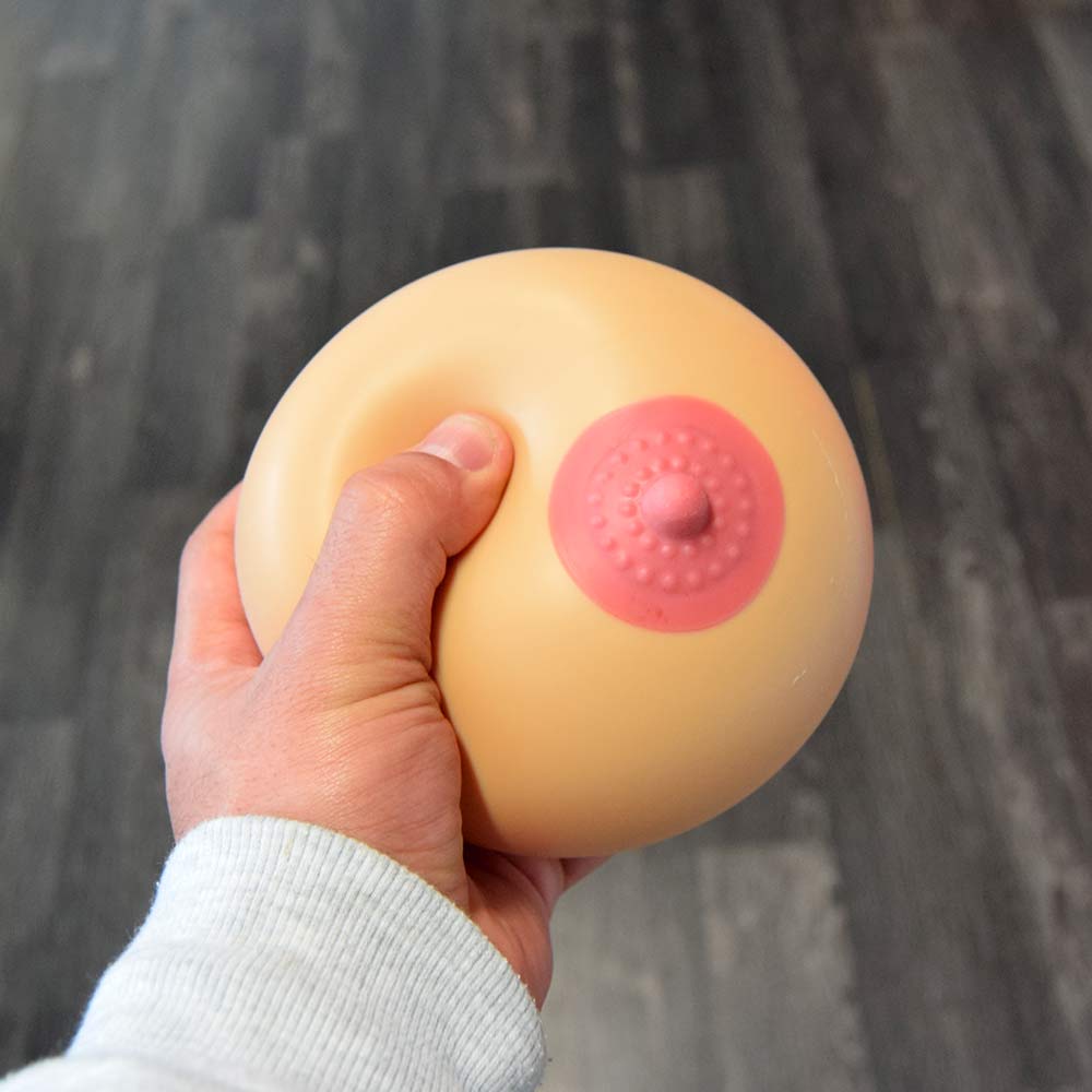 Boob Stress Ball – XXL – Stress Reliever – Cadeauverpakking – Borstvormige Stressbal