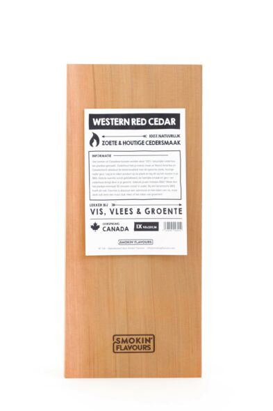 Cederhouten plank 45 x 20 cm