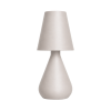 Cozy Maison oplaadbare tafellamp met touchfunctie in taupe op een witte achtergrond.