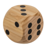Houten dobbelsteen