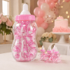 Mega baby fles roze - Babyshower