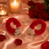 Plush Handboeien Rood