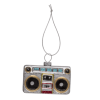 Retro glazen kerstballen set