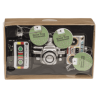 Retro glazen kerstballen set