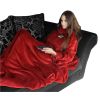 Fleece Deken met Mouwen in het Rood