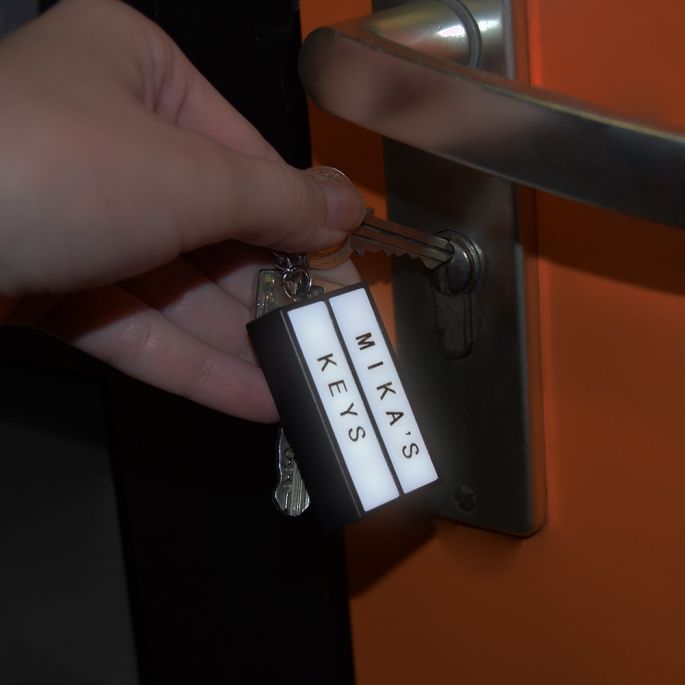 Lightbox Sleutelhanger - incl. 75 Letters en Symbolen