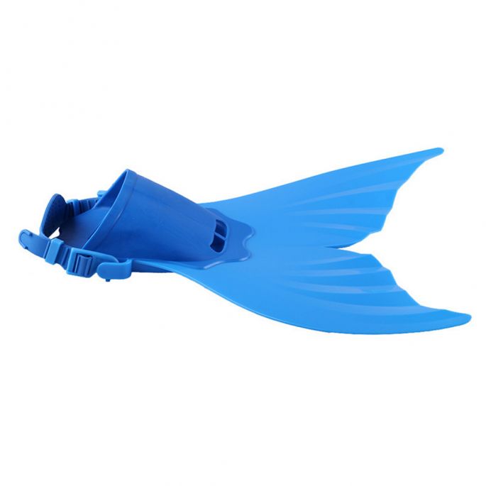 Zeemeermin Staart - Geschikt voor maat 25 t/m 32 -  Blauw - Monovin - Zeemeermin staart zwemmen 