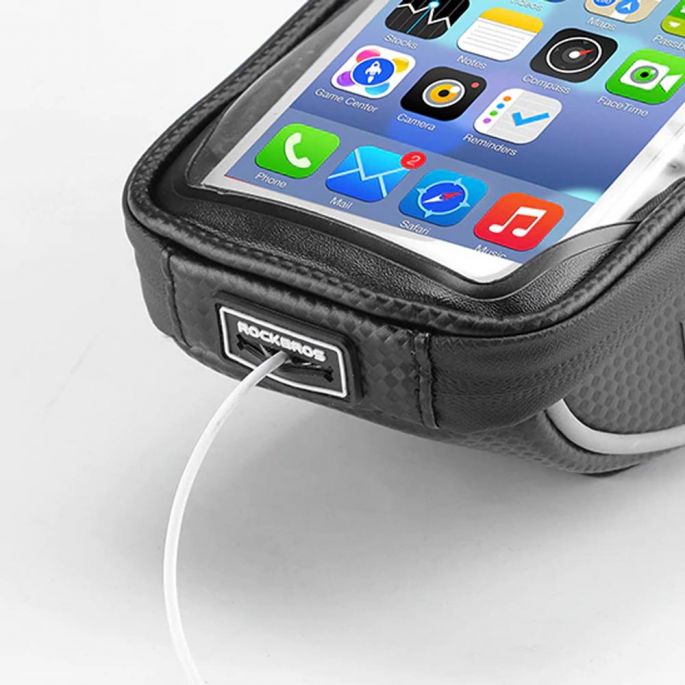 Telefoonhouder Fiets - Geschikt voor elke Telefoon - Spatwaterdicht - Eenvoudig te Bevestigen - Opbergvakje voor Fiets