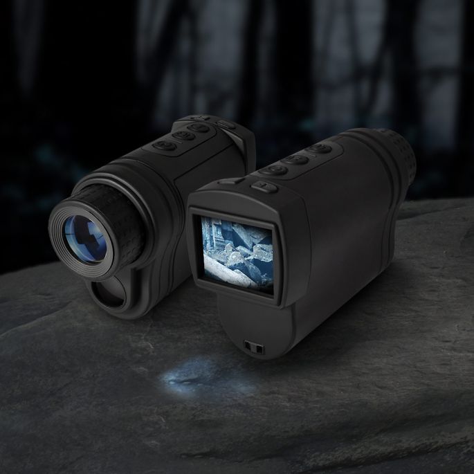 Picco Nachtkijker - Nightvision - 400 Meter Zicht - Zeer Compact - LCD Scherm -  Monoculair Verrekijker