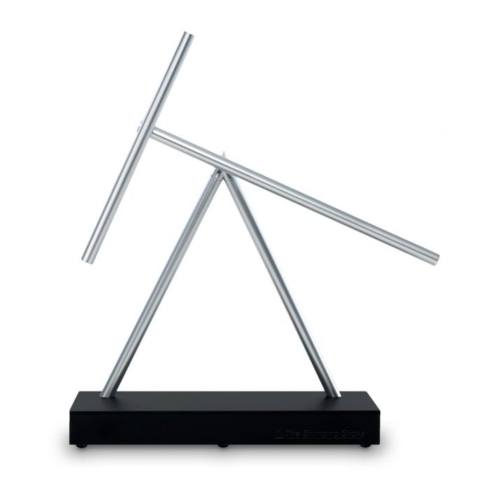 The Swinging Sticks - Elegante Decoratie - 35 x 8 x 38 cm - ABS & Aluminium - Kinetic Sculptuur - Bureau gadgets