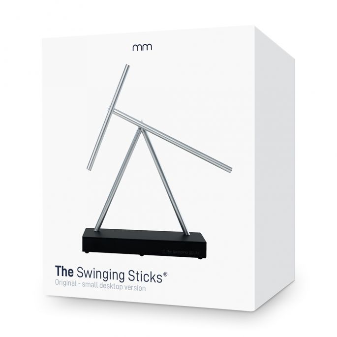 The Swinging Sticks - Elegante Decoratie - 35 x 8 x 38 cm - ABS & Aluminium - Kinetic Sculptuur - Bureau gadgets