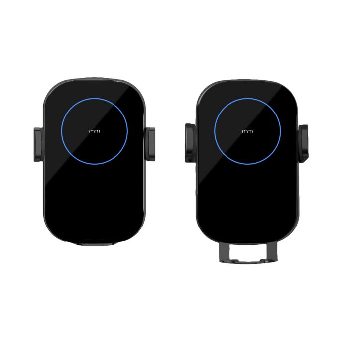 Telefoonhouder Auto - Draadloze Oplader Met Sensor - 15W - Snellader - Met Zuignap en Knijper - Automatisch Open en Dicht - Smartphone Houder Auto