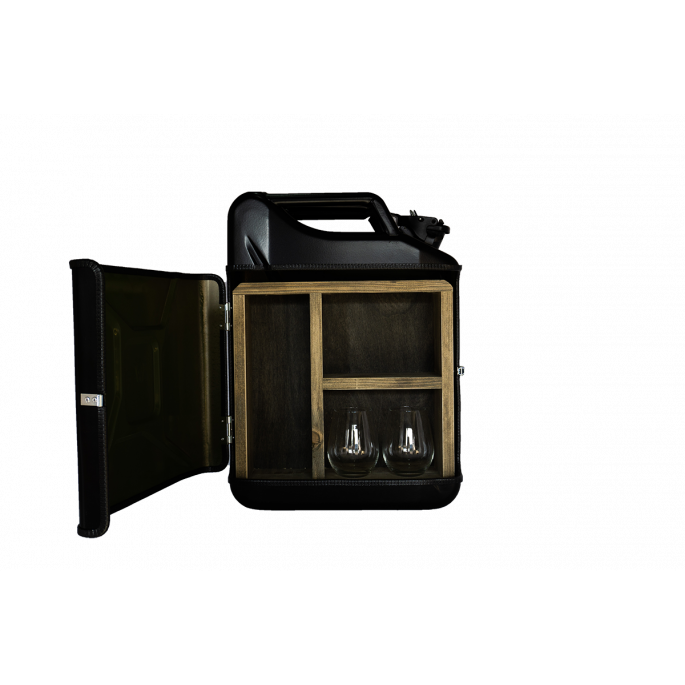 Stalen jerrycan gin bar Uniek gin cadeau 