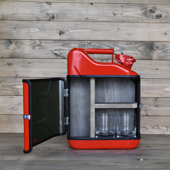 Jerrycan Jack Daniels Giftset - Rood - Uniek Cadeau - Authentiek en Stijlvol - Jerrycan
