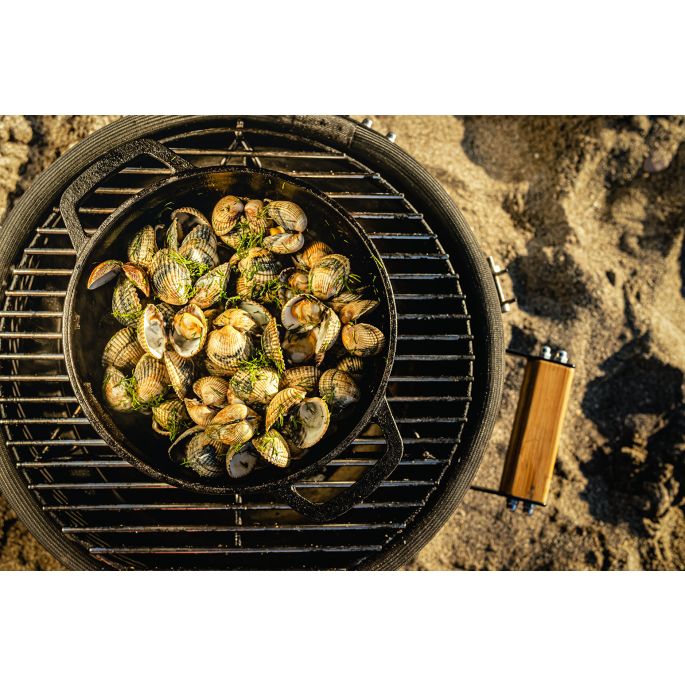 BBQ pan met deksel medium