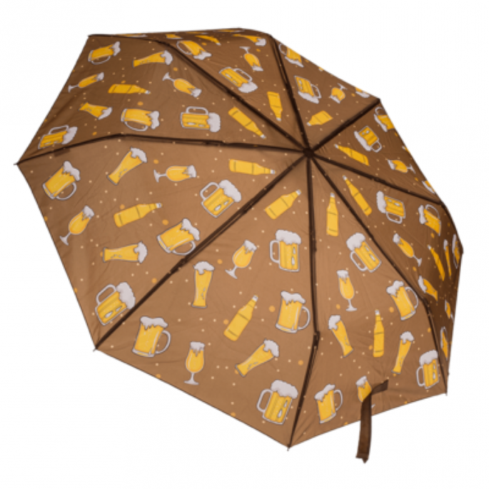 Bier paraplu - De paraplu die elke bierliefhebber nodig heeft - Opvouwbaar - Pocket Umbrella - Bier accessoires cadeau