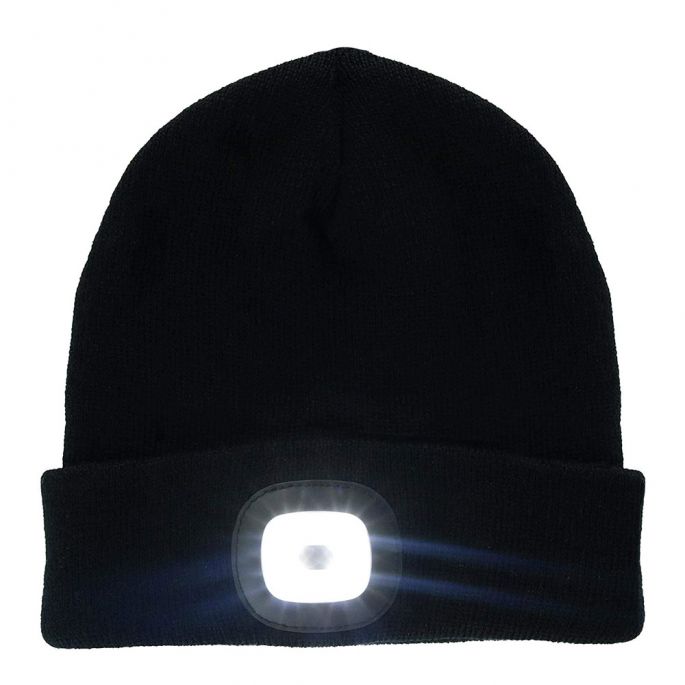 Muts Met Led Verlichting - Beanie - 3 Standen - 15 Branduren - Oplaadbaar - One Size Fits All - Muts Met Lamp