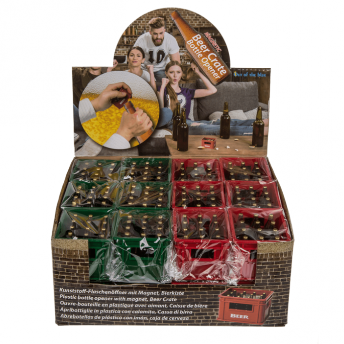 Bieropener Kratje met magneet - Beer Opener Crate - Bottle Opener, Beer Crate