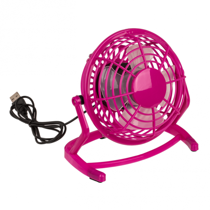 Desktop ventilator met USB kabel - Verschillende kleuren - Compact formaat - Desktop fan with USB cable 