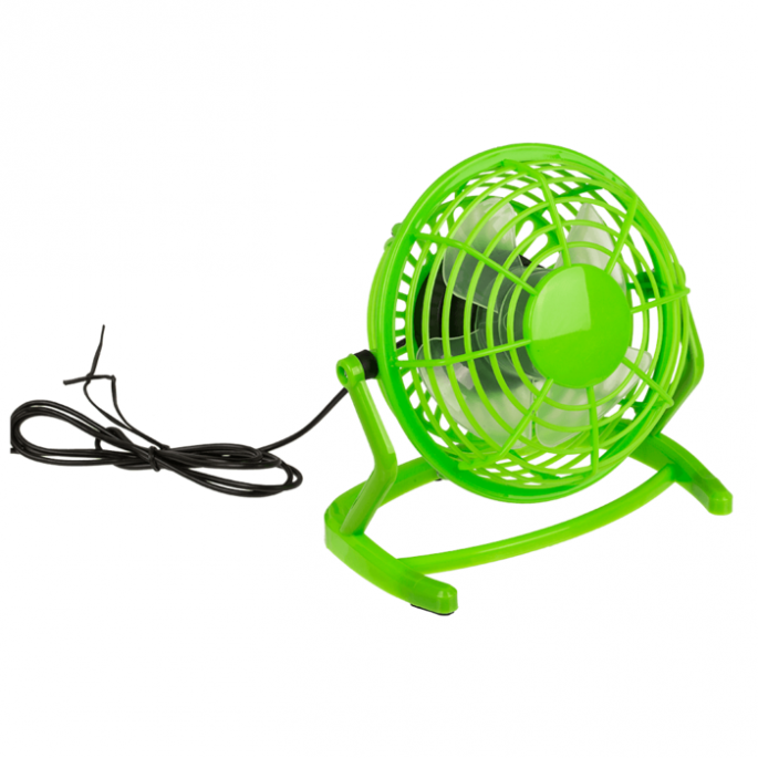 Desktop ventilator met USB kabel - Verschillende kleuren - Compact formaat - Desktop fan with USB cable 