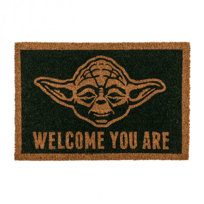 Deurmat Star Wars Yoda - 'Welcome you are' - Groen - Yoda deurmat
